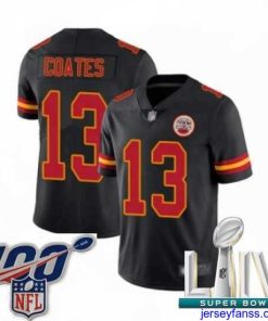 Amazing 2020 Super Bowl LIV Kansas City Chiefs #13 Sammie Coates Limited Black Rush Vapor Untouchable Football Jersey