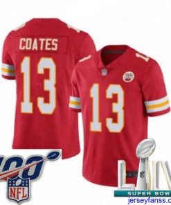 Outstanding 2020 Super Bowl LIV Kansas City Chiefs #13 Sammie Coates Red Team Color Vapor Untouchable Limited Player Football Jersey
