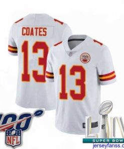 Stylish 2020 Super Bowl LIV Kansas City Chiefs #13 Sammie Coates White Vapor Untouchable Limited Player Football Jersey