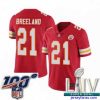 Impressive 2020 Super Bowl LIV Kansas City Chiefs #21 Bashaud Breeland Red Team Color Vapor Untouchable Limited Player Football Jersey