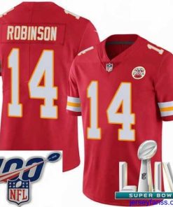 Impressive 2020 Super Bowl LIV Nike Kansas City Chiefs #14 Demarcus Robinson Red Team Color Vapor Untouchable Limited Player NFL Jersey