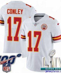 Exclusive 2020 Super Bowl LIV Nike Kansas City Chiefs #17 Chris Conley White Vapor Untouchable Limited Player NFL Jersey