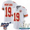 Exclusive 2020 Super Bowl LIV Nike Kansas City Chiefs #19 Joe Montana White Vapor Untouchable Limited Player NFL Jersey
