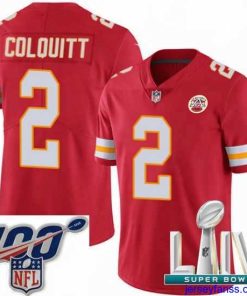 Premium 2020 Super Bowl LIV Nike Kansas City Chiefs #2 Dustin Colquitt Red Team Color Vapor Untouchable Limited Player NFL Jersey