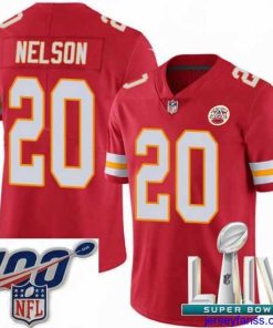 Fantastic 2020 Super Bowl LIV Nike Kansas City Chiefs #20 Steven Nelson Red Team Color Vapor Untouchable Limited Player NFL Jersey