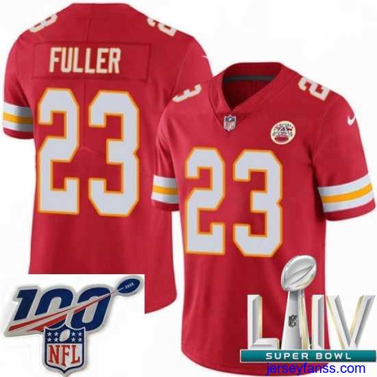 Gorgeous 2020 Super Bowl LIV Nike Kansas City Chiefs #23 Kendall Fuller Red Team Color Vapor Untouchable Limited Player NFL Jersey