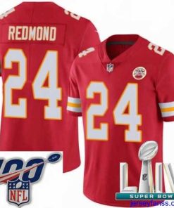 Fantastic 2020 Super Bowl LIV Nike Kansas City Chiefs #24 Will Redmond Red Team Color Vapor Untouchable Limited Player NFL Jersey