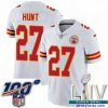 Stylish 2020 Super Bowl LIV Nike Kansas City Chiefs #27 Kareem Hunt White Vapor Untouchable Limited Player NFL Jersey