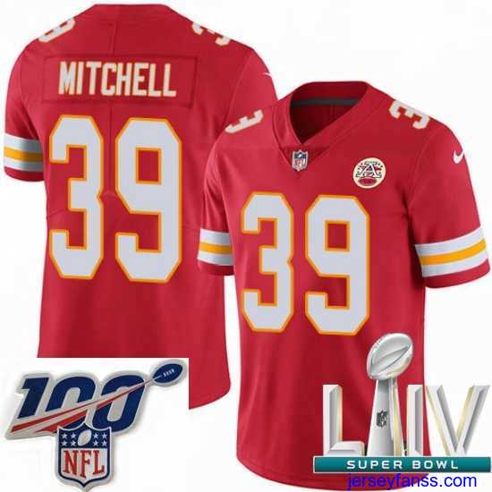 Outstanding 2020 Super Bowl LIV Nike Kansas City Chiefs #39 Terrance Mitchell Red Team Color Vapor Untouchable Limited Player NFL Jersey