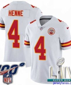 Amazing 2020 Super Bowl LIV Nike Kansas City Chiefs #4 Chad Henne White Vapor Untouchable Limited Player NFL Jersey
