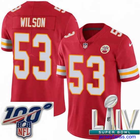 Amazing 2020 Super Bowl LIV Nike Kansas City Chiefs #53 Ramik Wilson Red Team Color Vapor Untouchable Limited Player NFL Jersey