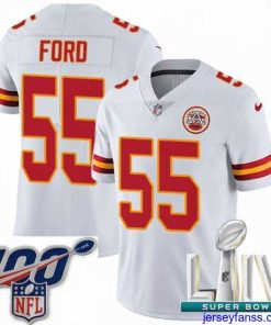 Outstanding 2020 Super Bowl LIV Nike Kansas City Chiefs #55 Dee Ford White Vapor Untouchable Limited Player NFL Jersey
