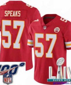 Stylish 2020 Super Bowl LIV Nike Kansas City Chiefs #57 Breeland Speaks Red Team Color Vapor Untouchable Limited Player NFL Jersey