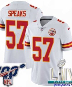 Gorgeous 2020 Super Bowl LIV Nike Kansas City Chiefs #57 Breeland Speaks White Vapor Untouchable Limited Player NFL Jersey