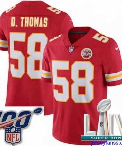 Stylish 2020 Super Bowl LIV Nike Kansas City Chiefs #58 Derrick Thomas Red Team Color Vapor Untouchable Limited Player NFL Jersey