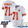 Amazing 2020 Super Bowl LIV Nike Kansas City Chiefs #71 Mitchell Schwartz White Vapor Untouchable Limited Player NFL Jersey