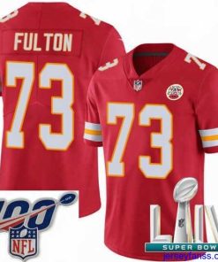 Gorgeous 2020 Super Bowl LIV Nike Kansas City Chiefs #73 Zach Fulton Red Team Color Vapor Untouchable Limited Player NFL Jersey