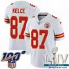 Stylish 2020 Super Bowl LIV Nike Kansas City Chiefs #87 Travis Kelce White Vapor Untouchable Limited Player NFL Jersey