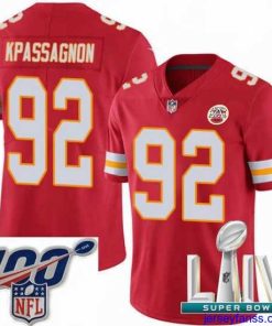 Exclusive 2020 Super Bowl LIV Nike Kansas City Chiefs #92 Tanoh Kpassagnon Red Team Color Vapor Untouchable Limited Player NFL Jersey