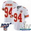Amazing 2020 Super Bowl LIV Nike Kansas City Chiefs #94 Jarvis Jenkins White Vapor Untouchable Limited Player NFL Jersey