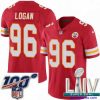 Exclusive 2020 Super Bowl LIV Nike Kansas City Chiefs #96 Bennie Logan Red Team Color Vapor Untouchable Limited Player NFL Jersey