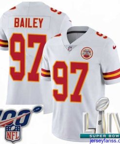 Amazing 2020 Super Bowl LIV Nike Kansas City Chiefs #97 Allen Bailey White Vapor Untouchable Limited Player NFL Jersey