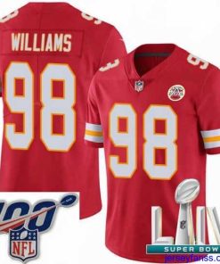 Exclusive 2020 Super Bowl LIV Nike Kansas City Chiefs #98 Xavier Williams Red Team Color Vapor Untouchable Limited Player NFL Jersey
