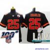 Stylish 2020 Super Bowl LIV Kansas City Chiefs #25 Jamaal Charles Black Team Color Vapor Untouchable Limited Player Football Jersey