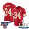 Outstanding 2020 Super Bowl LIV Kansas City Chiefs #34 Carlos Hyde Red Team Color Vapor Untouchable Limited Player Football Jersey