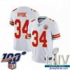 Exclusive 2020 Super Bowl LIV Kansas City Chiefs #34 Carlos Hyde White Vapor Untouchable Limited Player Football Jersey