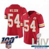 Stylish 2020 Super Bowl LIV Kansas City Chiefs #54 Damien Wilson Red Team Color Vapor Untouchable Limited Player Football Jersey