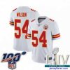 Amazing 2020 Super Bowl LIV Kansas City Chiefs #54 Damien Wilson White Vapor Untouchable Limited Player Football Jersey