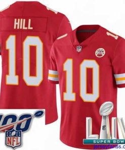 Impressive 2020 Super Bowl LIV Nike Kansas City Chiefs #10 Tyreek Hill Red Team Color Vapor Untouchable Limited Player NFL Jersey