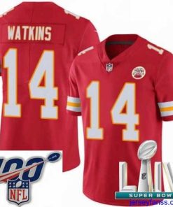 Amazing 2020 Super Bowl LIV Nike Kansas City Chiefs #14 Sammy Watkins Red Team Color Vapor Untouchable Limited Player NFL Jersey