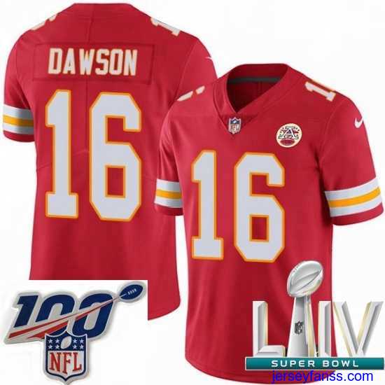 Impressive 2020 Super Bowl LIV Nike Kansas City Chiefs #16 Len Dawson Red Team Color Vapor Untouchable Limited Player NFL Jersey