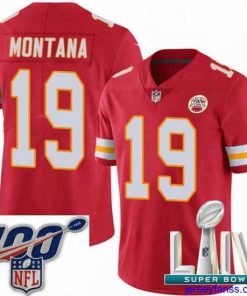 Stylish 2020 Super Bowl LIV Nike Kansas City Chiefs #19 Joe Montana Red Team Color Vapor Untouchable Limited Player NFL Jersey