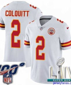 Stylish 2020 Super Bowl LIV Nike Kansas City Chiefs #2 Dustin Colquitt White Vapor Untouchable Limited Player NFL Jersey