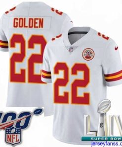 Amazing 2020 Super Bowl LIV Nike Kansas City Chiefs #22 Robert Golden White Vapor Untouchable Limited Player NFL Jersey