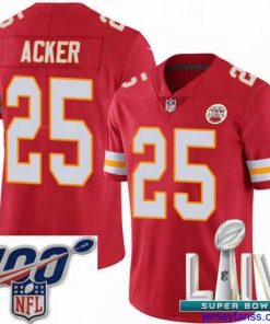 Outstanding 2020 Super Bowl LIV Nike Kansas City Chiefs #25 Kenneth Acker Red Team Color Vapor Untouchable Limited Player NFL Jersey