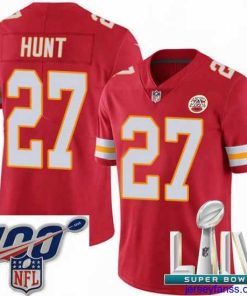 Amazing 2020 Super Bowl LIV Nike Kansas City Chiefs #27 Kareem Hunt Red Team Color Vapor Untouchable Limited Player NFL Jersey