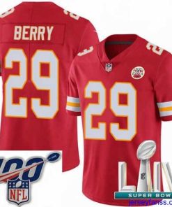 Fantastic 2020 Super Bowl LIV Nike Kansas City Chiefs #29 Eric Berry Red Team Color Vapor Untouchable Limited Player NFL Jersey