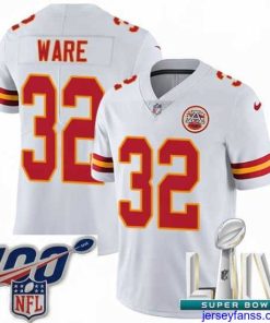 Exclusive 2020 Super Bowl LIV Nike Kansas City Chiefs #32 Spencer Ware White Vapor Untouchable Limited Player NFL Jersey