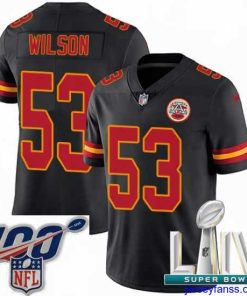 Exclusive 2020 Super Bowl LIV Nike Kansas City Chiefs #53 Ramik Wilson Limited Black Rush Vapor Untouchable NFL Jersey