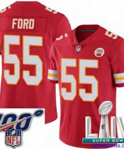 Fantastic 2020 Super Bowl LIV Nike Kansas City Chiefs #55 Dee Ford Red Team Color Vapor Untouchable Limited Player NFL Jersey