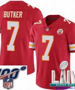 Fantastic 2020 Super Bowl LIV Nike Kansas City Chiefs #7 Harrison Butker Red Team Color Vapor Untouchable Limited Player NFL Jersey