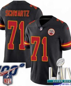 Gorgeous 2020 Super Bowl LIV Nike Kansas City Chiefs #71 Mitchell Schwartz Limited Black Rush Vapor Untouchable NFL Jersey