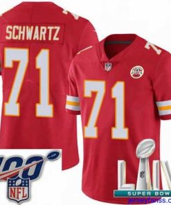 Premium 2020 Super Bowl LIV Nike Kansas City Chiefs #71 Mitchell Schwartz Red Team Color Vapor Untouchable Limited Player NFL Jersey