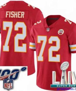 Premium 2020 Super Bowl LIV Nike Kansas City Chiefs #72 Eric Fisher Red Team Color Vapor Untouchable Limited Player NFL Jersey
