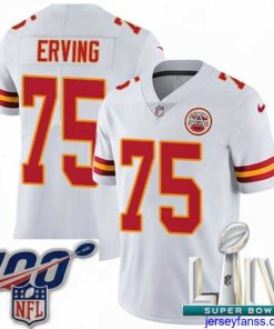 Fantastic 2020 Super Bowl LIV Nike Kansas City Chiefs #75 Cameron Erving White Vapor Untouchable Limited Player NFL Jersey