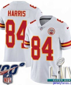 Gorgeous 2020 Super Bowl LIV Nike Kansas City Chiefs #84 Demetrius Harris White Vapor Untouchable Limited Player NFL Jersey